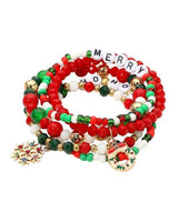 Holiday Merry Ho Ho Ho Layered Bracelet Set - stylish accessory for every outfit