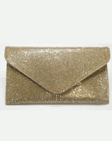 Hollywood Rhinestones Envelope Clutch (Gold) for women - bag by Palazzo Couture