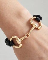 Equestrian Horsebit Vegan Leather Cord Bracelet | Palazzo Couture