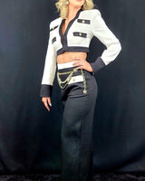 Hot In The City Pant Set (Black) - Palazzo Couture Online