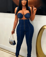 Hypnotic Denim Jumpsuit for women - stylish jumpsuit by Palazzo Couture