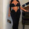 I Dream of Genie Black Skirt Set front view showing complete two piece skirt set