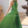 Idalia New Year’s Eve Princess Maxi Dress (Green) - Palazzo Couture Online