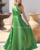 Idalia New Year’s Eve Princess Maxi Dress (Green) - Palazzo Couture Online