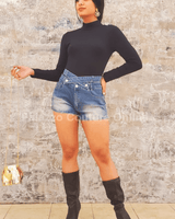 I’m Innocent Denim Shorts - Palazzo Couture Online