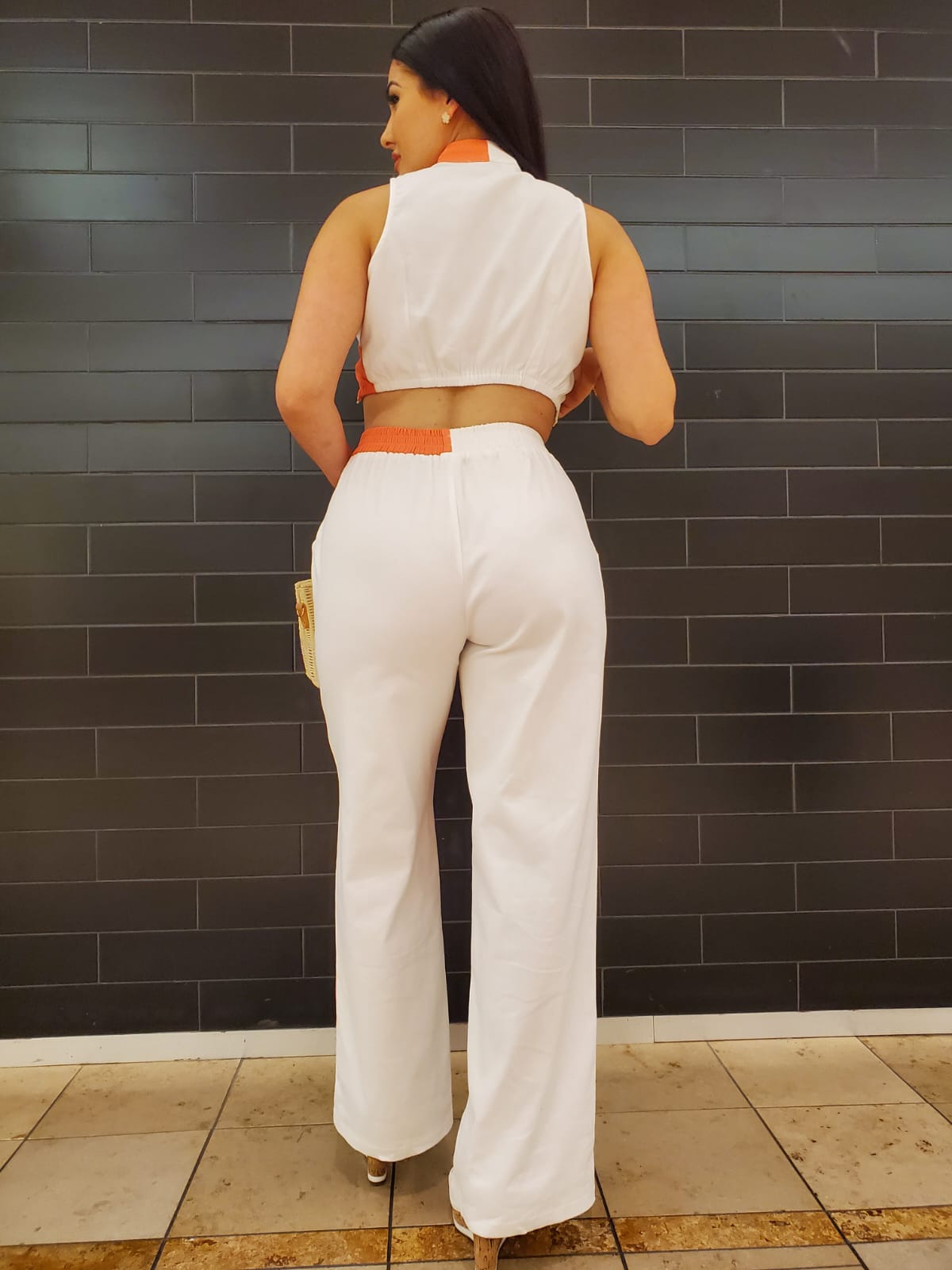 Lea Pants Set (Orange)