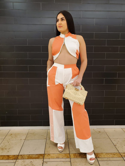 Lea Pants Set (Orange)