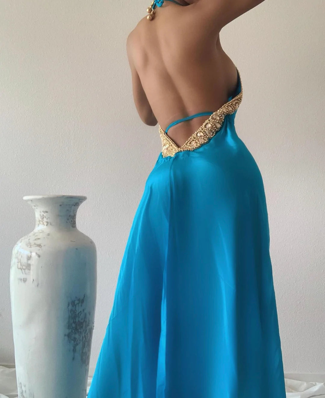 Private Oasis Maxi Dress (Turquoise)