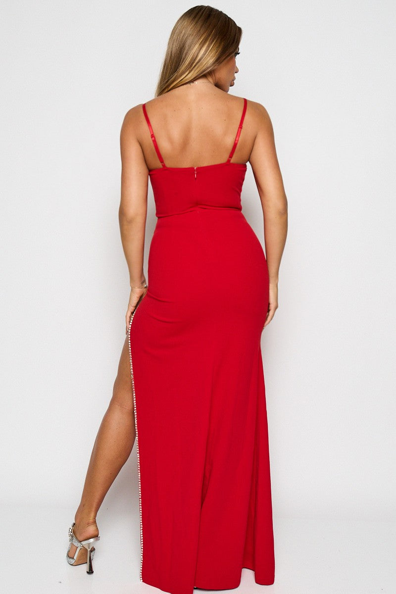 Marcia Glam Maxi Dress (Red)