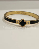 Imagine Clover Gold Bangle Bracelet - versatile jewelry accessory