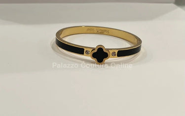 Imagine Clover Gold Bangle Bracelet - versatile jewelry accessory