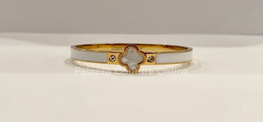 Imagine Clover Gold Bangle Bracelet - must-have women's jewelry