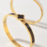 Imagine Clover Gold Bangle Bracelet for women - fashion jewelry by Palazzo Couture