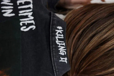 Impossible Cropped Denim Jacket with Graphic Art - women's jacket for every occasion