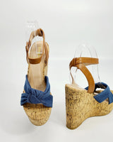 In the mood for love Wedges (Denim) - Palazzo Couture Online