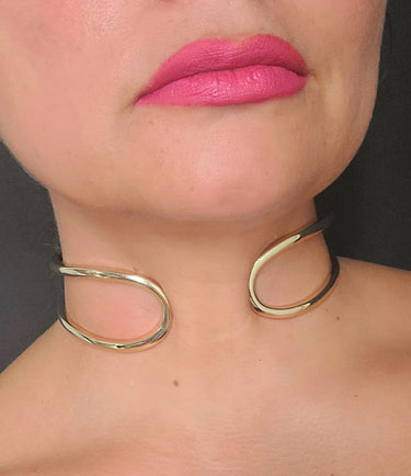 Infinity Embrace Choker (Gold) - stylish accessory for every outfit