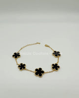 Inspiring Flowers That Last Forever Bracelet (Black) - Palazzo Couture Online