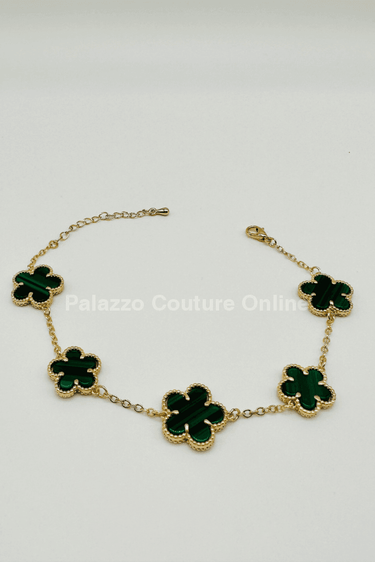 Inspiring Flowers That Last Forever Bracelet (Green) - Palazzo Couture Online