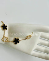 Inspiring Flowers That Last Forever Bracelet (white & Black) - Palazzo Couture Online