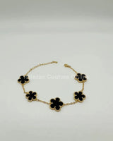 Inspiring Flowers That Last Forever Bracelet (Black) - women's statement jewelry