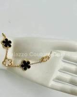 Inspiring Flowers That Last Forever Bracelet (white & Black) - women's statement jewelry