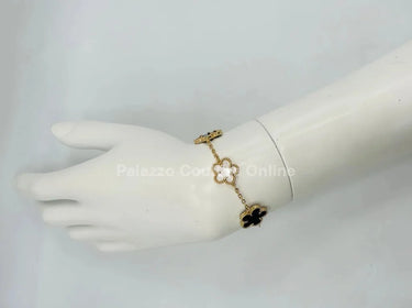 Inspiring Flowers That Last Forever Bracelet (white & Black) - stylish accessory for every outfit