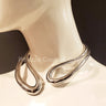 Interwise Metal Necklace (Silver) for women - fashion jewelry by Palazzo Couture