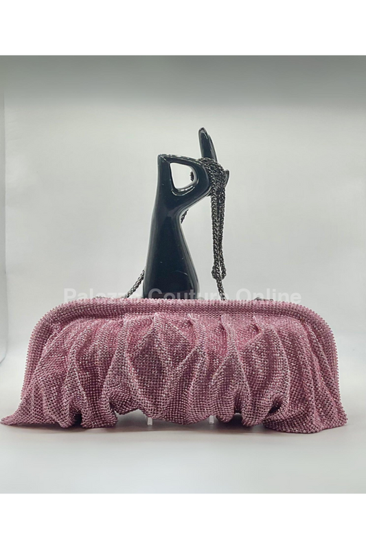 Irina Flow Mesh Bolero Style Clutch (Pink) Pink / 5’×6’ Hand Bag