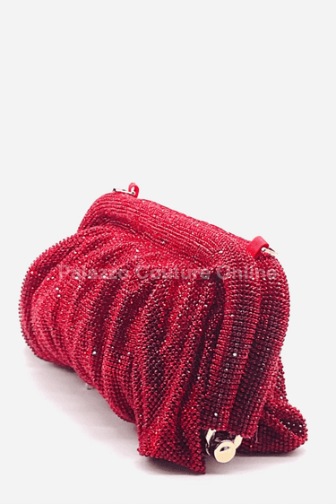 Irina Flow Mesh Bolero Style Clutch (Red) - Palazzo Couture Online