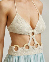Island Bloom Crochet Maxi Dress – Bluenatural showing sophisticated construction details