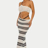 Island Rhythm Crochet 2 - Piece Set Skirt Set - white/Black - Palazzo Couture Online