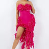 It Girl Midi Dress (Pink) front view showing full midi length silhouette