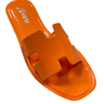 Jelli Vibrant Luxe Slides Easy Wear Orange - Palazzo Couture Online