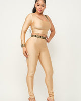 Jeressa Legging Set (Mocha) - Palazzo Couture Online