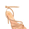 Jordie Nude Strappy Heels with Patent Finish & Ankle Strap for women - stylish heels by Palazzo Couture