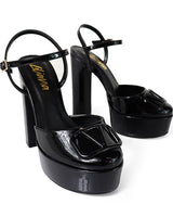 Josy Vera Luxe Platforms - Black - Palazzo Couture Online