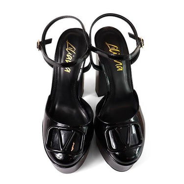 Josy Vera Luxe Platforms - Black - Palazzo Couture Online