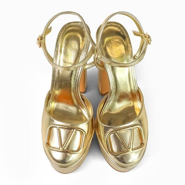 Josy Vera Luxe Platforms - Gold - Palazzo Couture Online