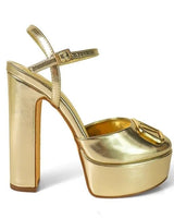 Josy Vera Luxe Platforms-Gold- - trendy women's heels for every occasion