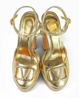 Josy Vera Luxe Platforms-Gold- - elegant heels for going out and events