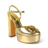Josy Vera Luxe Platforms-Gold- for women - stylish heels by Palazzo Couture