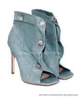Julene Short Boots with High Heel Statement Design - trendy women's boots