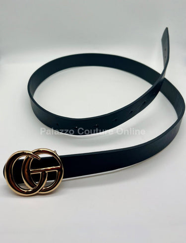 Katy Plain Belt (Black) - Palazzo Couture Online