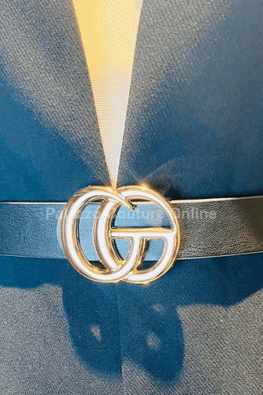 Katy Plain Belt (Black) - Palazzo Couture Online