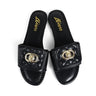 Kendry Charm Slip - On Sandals Black - Palazzo Couture Online