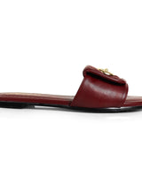 Kendry Charm Slip - On Sandals Burgundy - Palazzo Couture Online