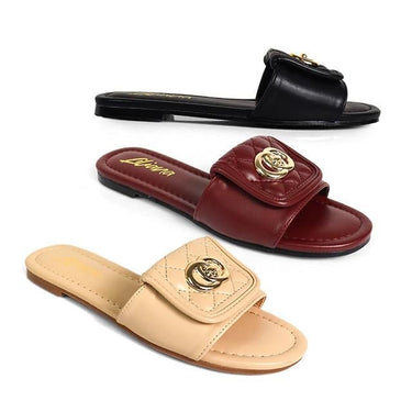 Kendry Charm Slip - On Sandals Nude - Palazzo Couture Online