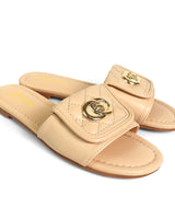 Kendry Charm Slip - On Sandals Nude - Palazzo Couture Online