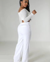 Khloie White Crop Top with Sheer Long Sleeves - stylish going out crop top