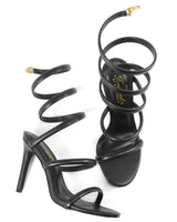 Kim Spiral Heels -Black for women - stylish heels by Palazzo Couture